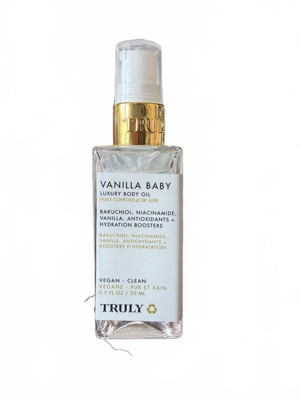 Truly Vanilla Baby Luxury Body Oil 0.7 oz 20ml NEW